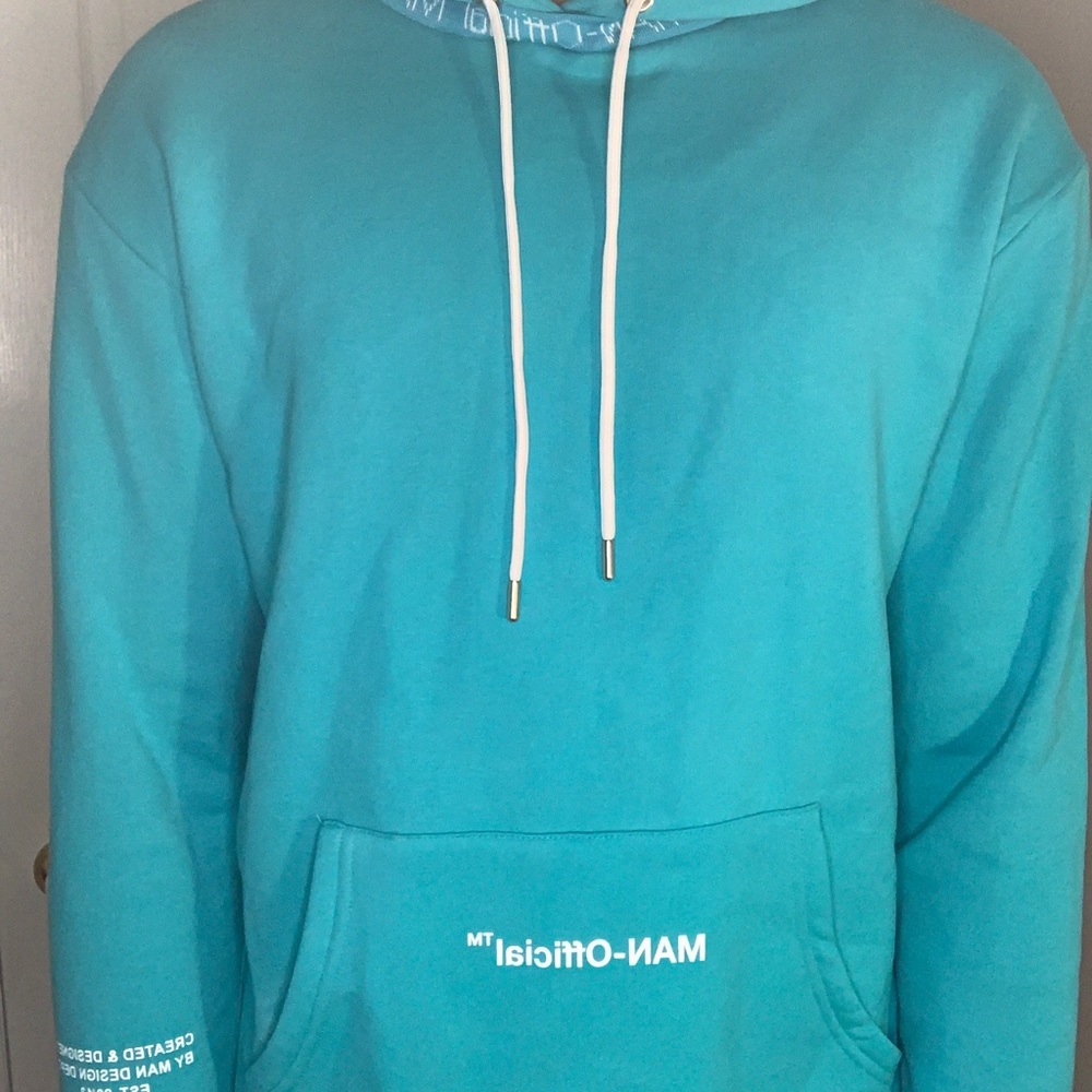 Boohoo Man Teal Hoodie